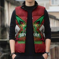 Amazon Warriors Guyana Cricket Custom Sleeveless Puffer Jacket 2025 2nd Champions Proud - Wonder Print Shop