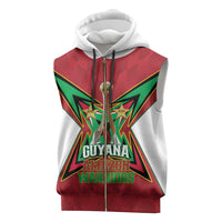 Amazon Warriors Guyana Cricket Custom Sleeveless Zip Hoodie 2025 2nd Champions Proud - Wonder Print Shop
