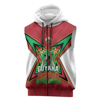 Amazon Warriors Guyana Cricket Custom Sleeveless Zip Hoodie 2025 2nd Champions Proud - Wonder Print Shop