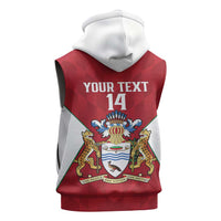 Amazon Warriors Guyana Cricket Custom Sleeveless Zip Hoodie 2025 2nd Champions Proud - Wonder Print Shop