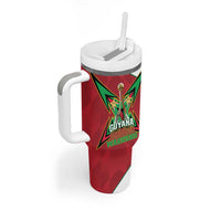 Amazon Warriors Guyana Cricket Custom Tumbler With Handle 2025 2nd Champions Proud - Wonder Print Shop