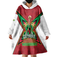 Amazon Warriors Guyana Cricket Custom Wearable Blanket Hoodie 2025 2nd Champions Proud - Wonder Print Shop
