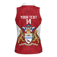 Amazon Warriors Guyana Cricket Custom Women Sleeveless Polo Shirt 2025 2nd Champions Proud - Wonder Print Shop