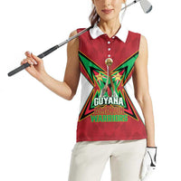 Amazon Warriors Guyana Cricket Custom Women Sleeveless Polo Shirt 2025 2nd Champions Proud - Wonder Print Shop