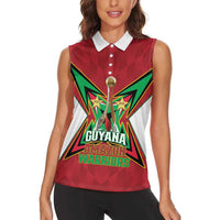 Amazon Warriors Guyana Cricket Custom Women Sleeveless Polo Shirt 2025 2nd Champions Proud - Wonder Print Shop