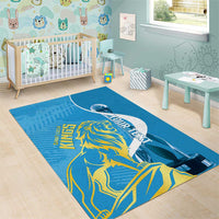 Saint Lucia Kings Cricket Custom Area Rug 2025 2nd Champions Back To Back - Wonder Print Shop