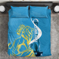 Saint Lucia Kings Cricket Custom Bedding Set 2025 2nd Champions Back To Back - Wonder Print Shop