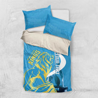Saint Lucia Kings Cricket Custom Bedding Set 2025 2nd Champions Back To Back - Wonder Print Shop