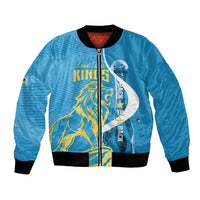 Saint Lucia Kings Cricket Custom Bomber Jacket 2025 2nd Champions Back To Back - Wonder Print Shop