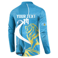 Saint Lucia Kings Cricket Custom Button Sweatshirt 2025 2nd Champions Back To Back - Wonder Print Shop