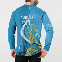 Saint Lucia Kings Cricket Custom Button Sweatshirt 2025 2nd Champions Back To Back - Wonder Print Shop