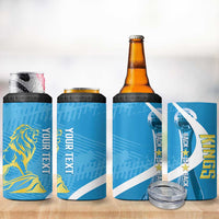 Saint Lucia Kings Cricket Custom 4 in 1 Can Cooler Tumbler 2025 2nd Champions Back To Back - Wonder Print Shop