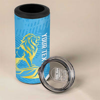 Saint Lucia Kings Cricket Custom 4 in 1 Can Cooler Tumbler 2025 2nd Champions Back To Back - Wonder Print Shop