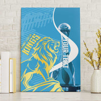 Saint Lucia Kings Cricket Custom Canvas Wall Art 2025 2nd Champions Back To Back - Wonder Print Shop