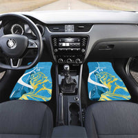 Saint Lucia Kings Cricket Custom Car Mats 2025 2nd Champions Back To Back - Wonder Print Shop