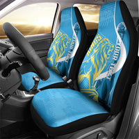 Saint Lucia Kings Cricket Custom Car Seat Cover 2025 2nd Champions Back To Back - Wonder Print Shop