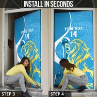 Saint Lucia Kings Cricket Custom Door Cover 2025 2nd Champions Back To Back - Wonder Print Shop