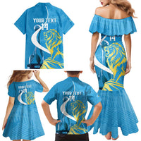 Saint Lucia Kings Cricket Custom Family Matching Mermaid Dress and Hawaiian Shirt 2025 2nd Champions Back To Back - Wonder Print Shop