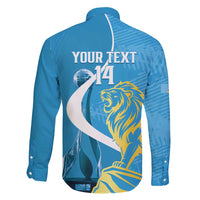Saint Lucia Kings Cricket Custom Family Matching Off Shoulder Short Dress and Hawaiian Shirt 2025 2nd Champions Back To Back - Wonder Print Shop