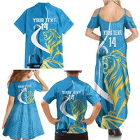 Saint Lucia Kings Cricket Custom Family Matching Summer Maxi Dress and Hawaiian Shirt 2025 2nd Champions Back To Back - Wonder Print Shop