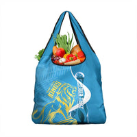 Saint Lucia Kings Cricket Custom Grocery Bag 2025 2nd Champions Back To Back - Wonder Print Shop