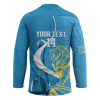 Saint Lucia Kings Cricket Custom Hockey Jersey 2025 2nd Champions Back To Back - Wonder Print Shop