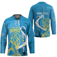 Saint Lucia Kings Cricket Custom Hockey Jersey 2025 2nd Champions Back To Back - Wonder Print Shop