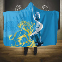Saint Lucia Kings Cricket Custom Hooded Blanket 2025 2nd Champions Back To Back - Wonder Print Shop
