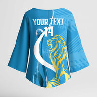 Saint Lucia Kings Cricket Custom Kimono Sleeve Blouse 2025 2nd Champions Back To Back - Wonder Print Shop