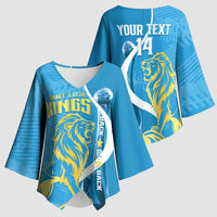 Saint Lucia Kings Cricket Custom Kimono Sleeve Blouse 2025 2nd Champions Back To Back - Wonder Print Shop