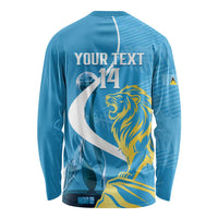 Saint Lucia Kings Cricket Custom Long Sleeve Shirt 2025 2nd Champions Back To Back - Wonder Print Shop