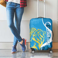 Saint Lucia Kings Cricket Custom Luggage Cover 2025 2nd Champions Back To Back - Wonder Print Shop