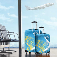 Saint Lucia Kings Cricket Custom Luggage Cover 2025 2nd Champions Back To Back - Wonder Print Shop