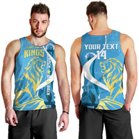 Saint Lucia Kings Cricket Custom Men Tank Top 2025 2nd Champions Back To Back - Wonder Print Shop