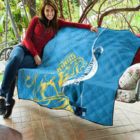 Saint Lucia Kings Cricket Custom Quilt 2025 2nd Champions Back To Back - Wonder Print Shop