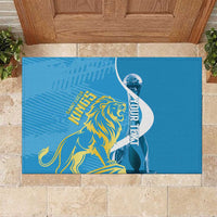 Saint Lucia Kings Cricket Custom Rubber Doormat 2025 2nd Champions Back To Back - Wonder Print Shop
