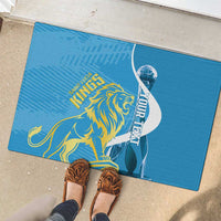 Saint Lucia Kings Cricket Custom Rubber Doormat 2025 2nd Champions Back To Back - Wonder Print Shop