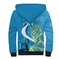 Saint Lucia Kings Cricket Custom Sherpa Hoodie 2025 2nd Champions Back To Back - Wonder Print Shop