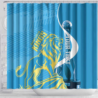 Saint Lucia Kings Cricket Custom Shower Curtain 2025 2nd Champions Back To Back - Wonder Print Shop