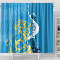 Saint Lucia Kings Cricket Custom Shower Curtain 2025 2nd Champions Back To Back - Wonder Print Shop