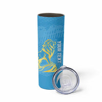 Saint Lucia Kings Cricket Custom Skinny Tumbler 2025 2nd Champions Back To Back - Wonder Print Shop