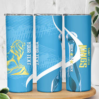 Saint Lucia Kings Cricket Custom Skinny Tumbler 2025 2nd Champions Back To Back - Wonder Print Shop