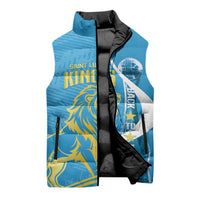 Saint Lucia Kings Cricket Custom Sleeveless Puffer Jacket 2025 2nd Champions Back To Back - Wonder Print Shop