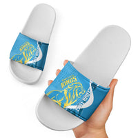 Saint Lucia Kings Cricket Custom Slide Sandals 2025 2nd Champions Back To Back - Wonder Print Shop