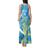 Saint Lucia Kings Cricket Custom Tank Maxi Dress 2025 2nd Champions Back To Back - Wonder Print Shop