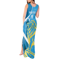 Saint Lucia Kings Cricket Custom Tank Maxi Dress 2025 2nd Champions Back To Back - Wonder Print Shop