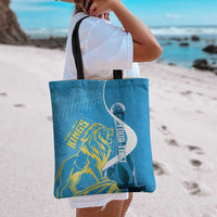 Saint Lucia Kings Cricket Custom Tote Bag 2025 2nd Champions Back To Back - Wonder Print Shop