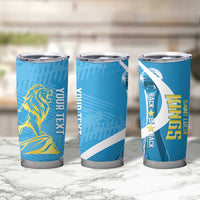 Saint Lucia Kings Cricket Custom Tumbler Cup 2025 2nd Champions Back To Back - Wonder Print Shop