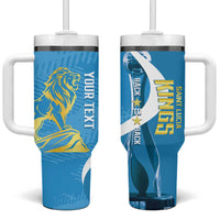 Saint Lucia Kings Cricket Custom Tumbler With Handle 2025 2nd Champions Back To Back - Wonder Print Shop