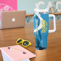 Saint Lucia Kings Cricket Custom Tumbler With Handle 2025 2nd Champions Back To Back - Wonder Print Shop